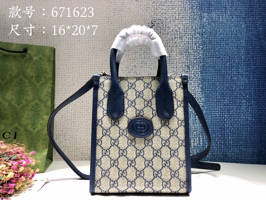 G*ucci Bag Top Quality 16*20*7CM