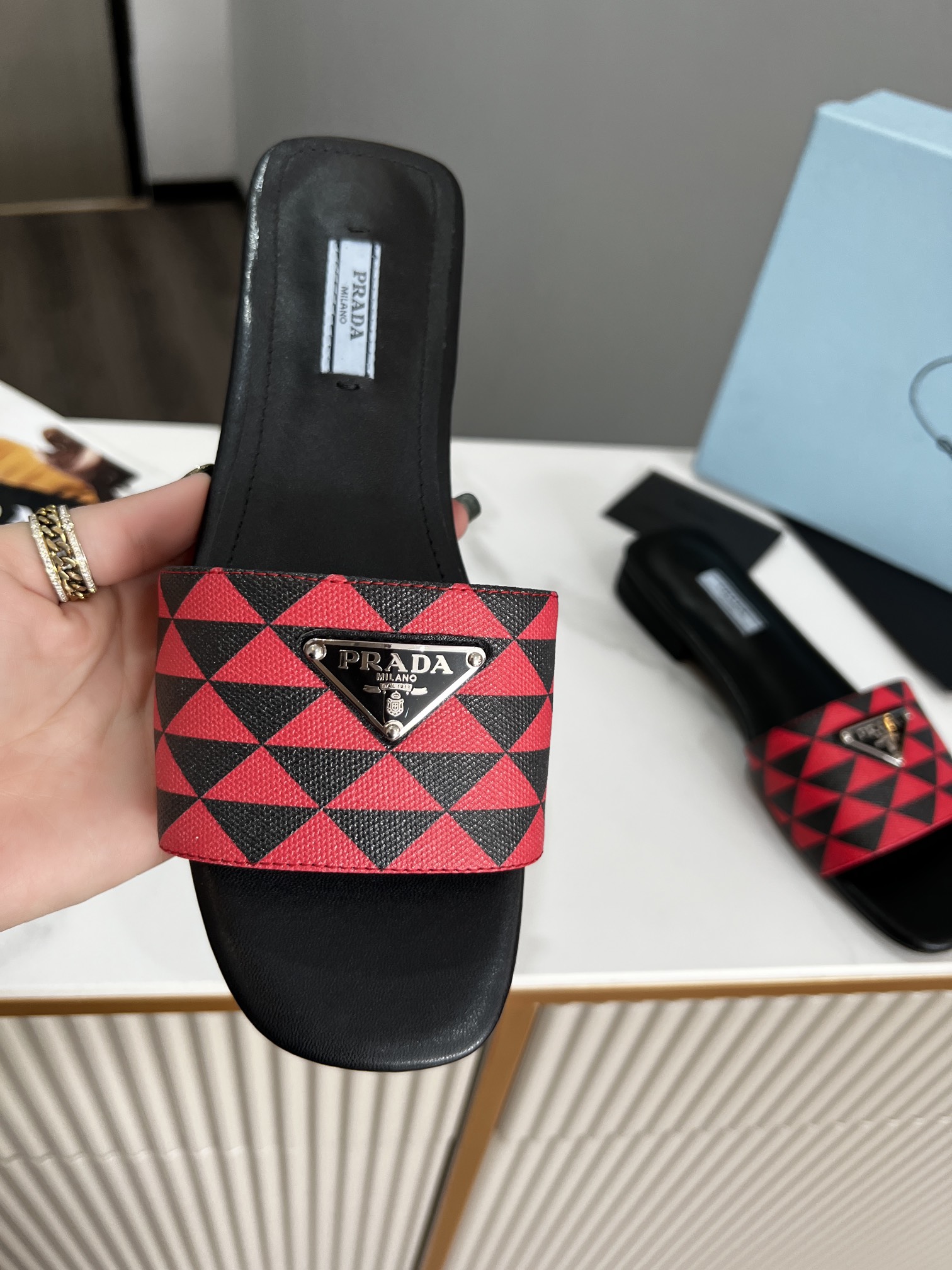 Women P*rada Top Sandals