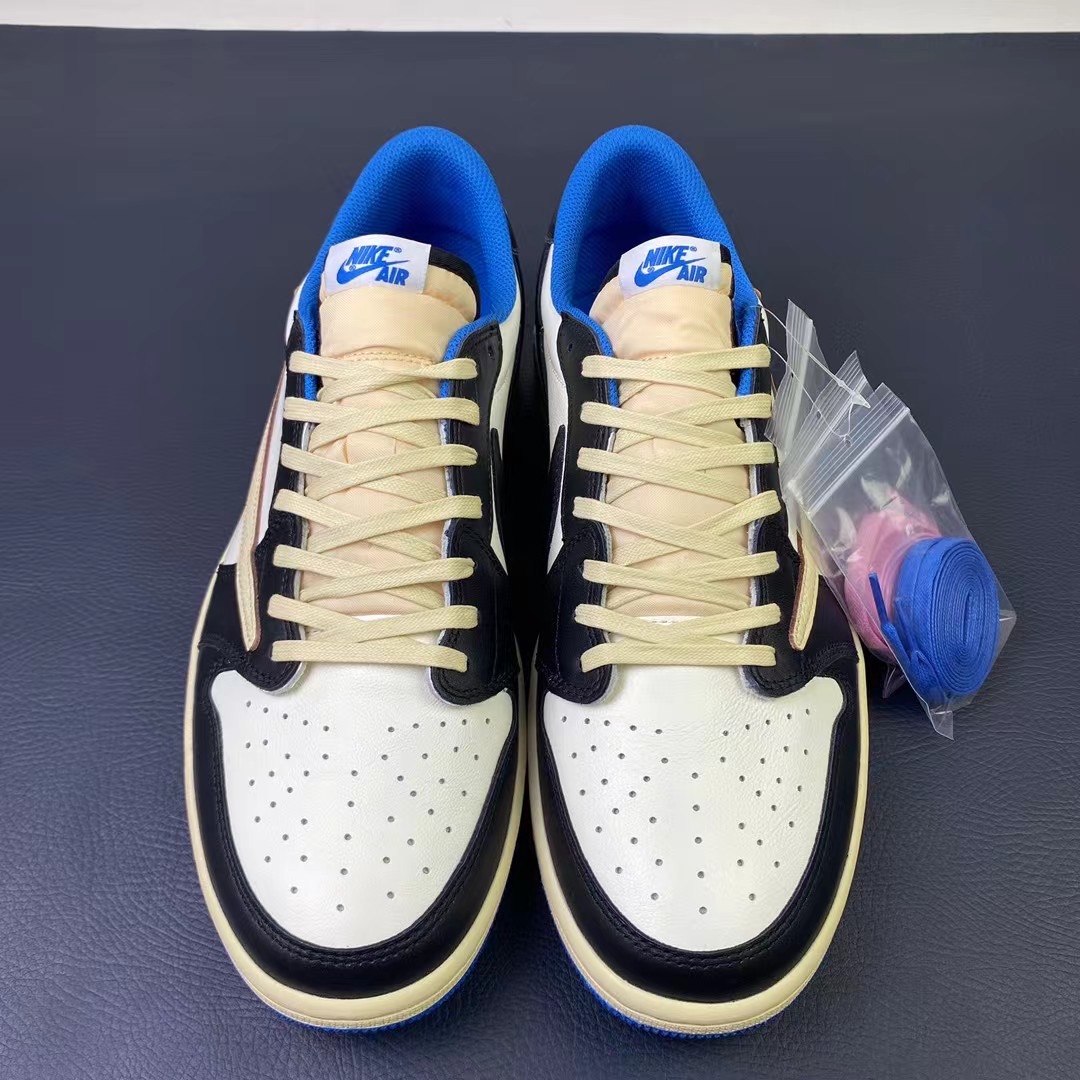 T*ravis S*cott x Fragment x Air Jordan 1 Low OG DM7866-140