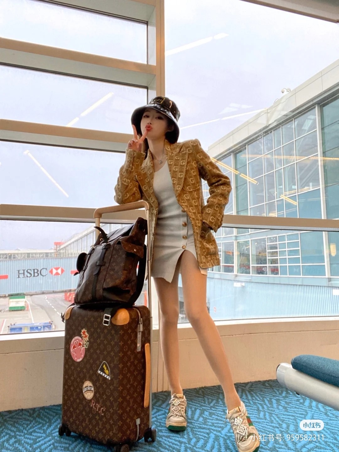 L*ouis V*uitton Luggage  38*55*21cm