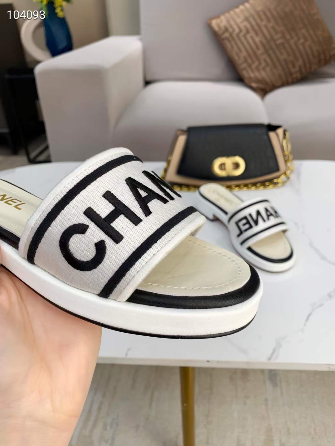 Women C*hanel Top Slippers