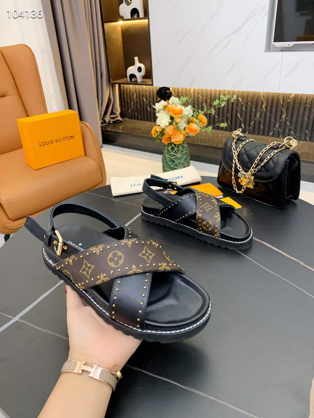 Women L*ouis V*uitton Top Slippers