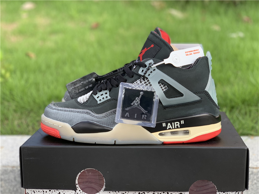 OFF-WHITE x Air Jordan 4 βBredβ CV9388-001