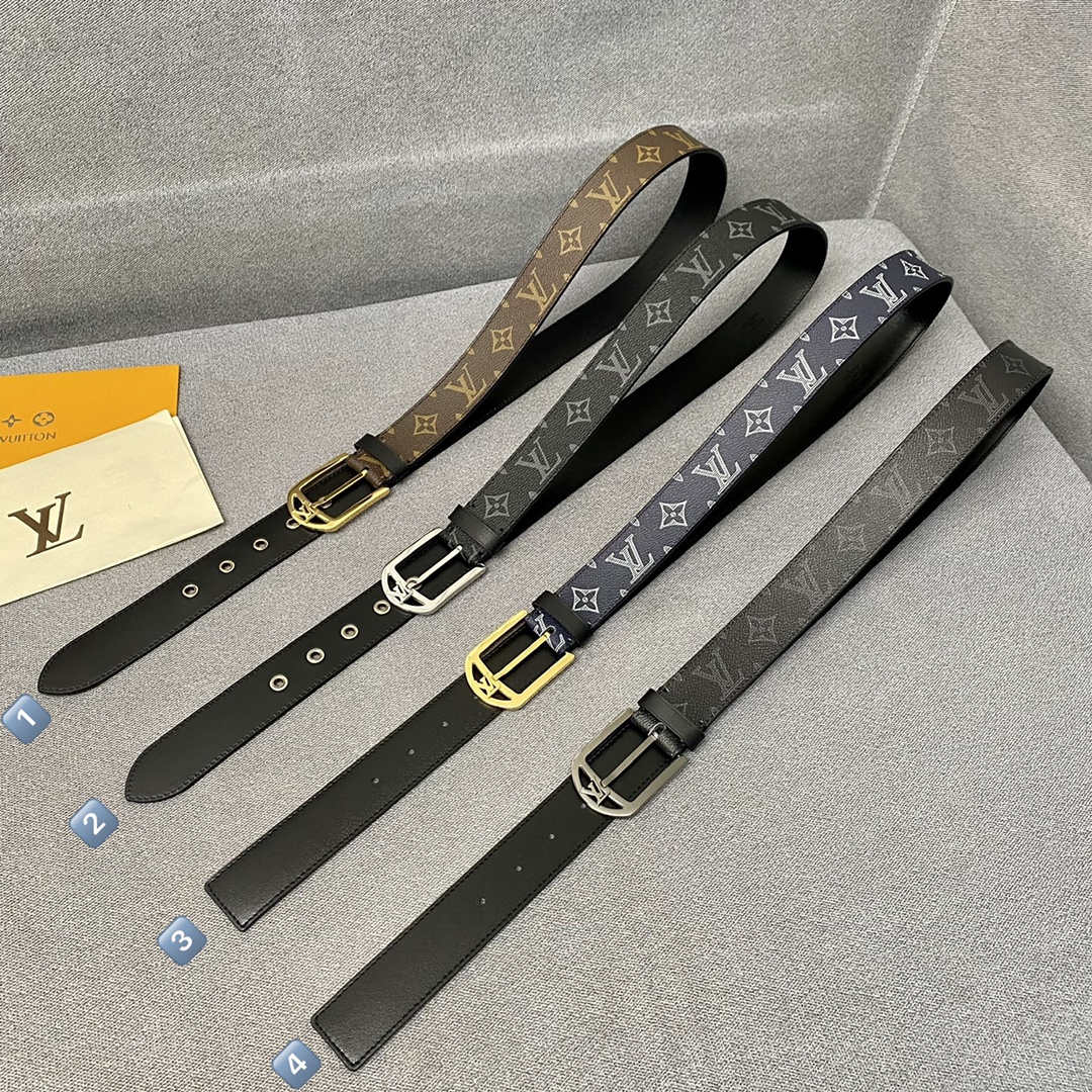 L*ouis V*uitton Belts Top Version 3.5cm
