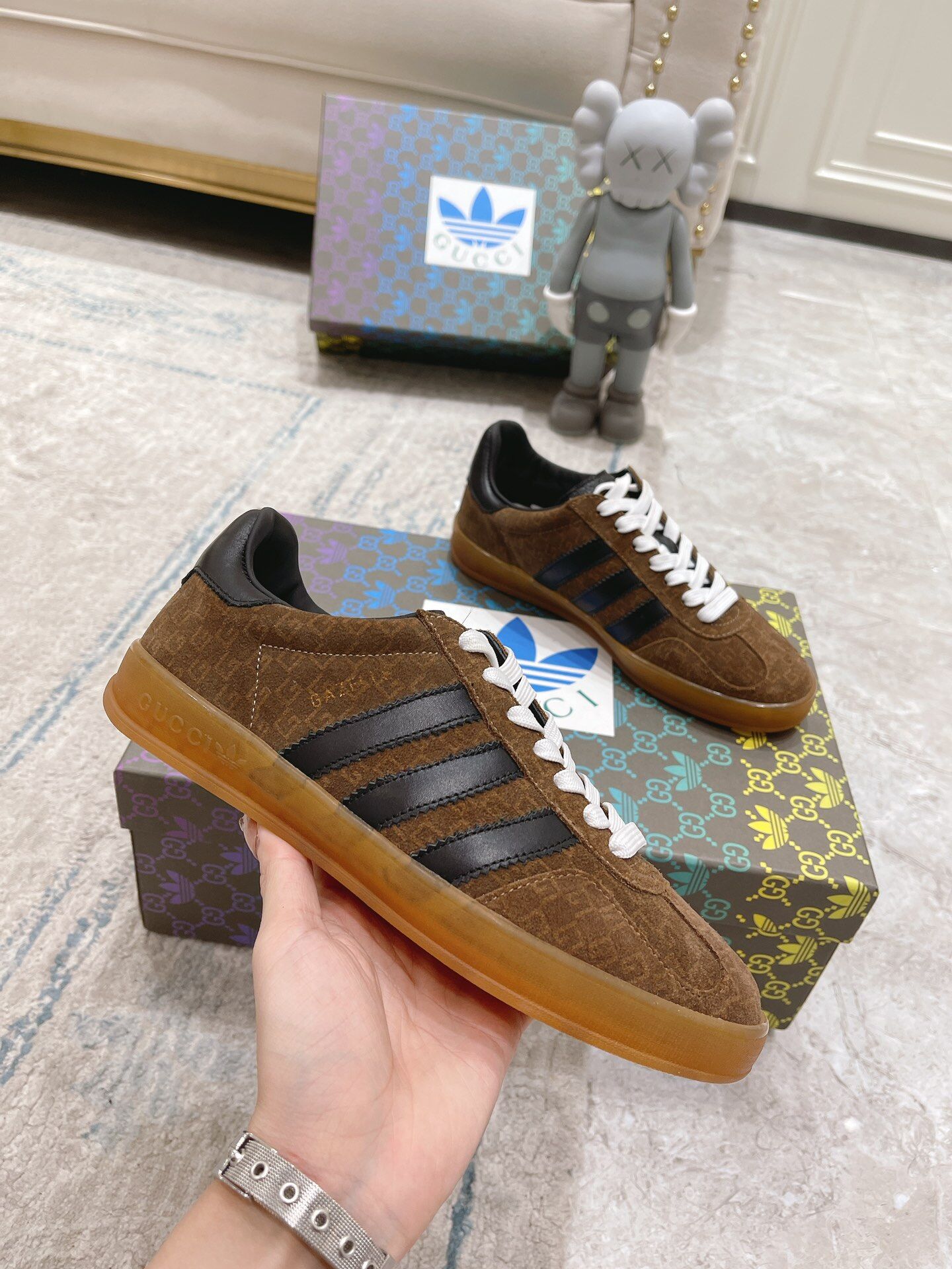 Men G*ucci A*didas Top Sneaker