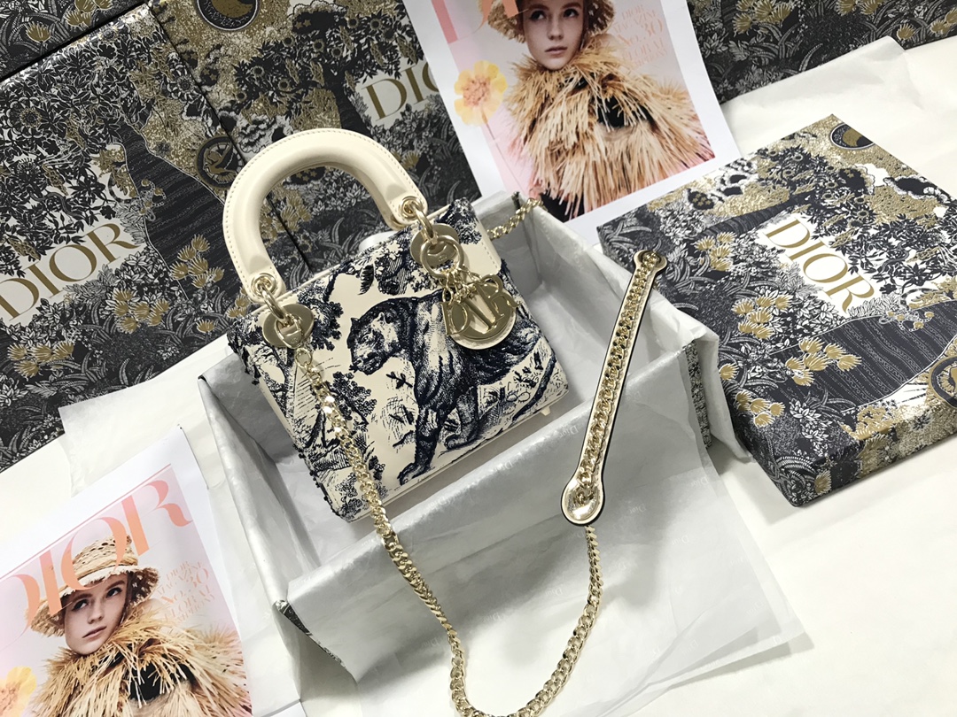 D*ior Top Bag 17*15*7cm