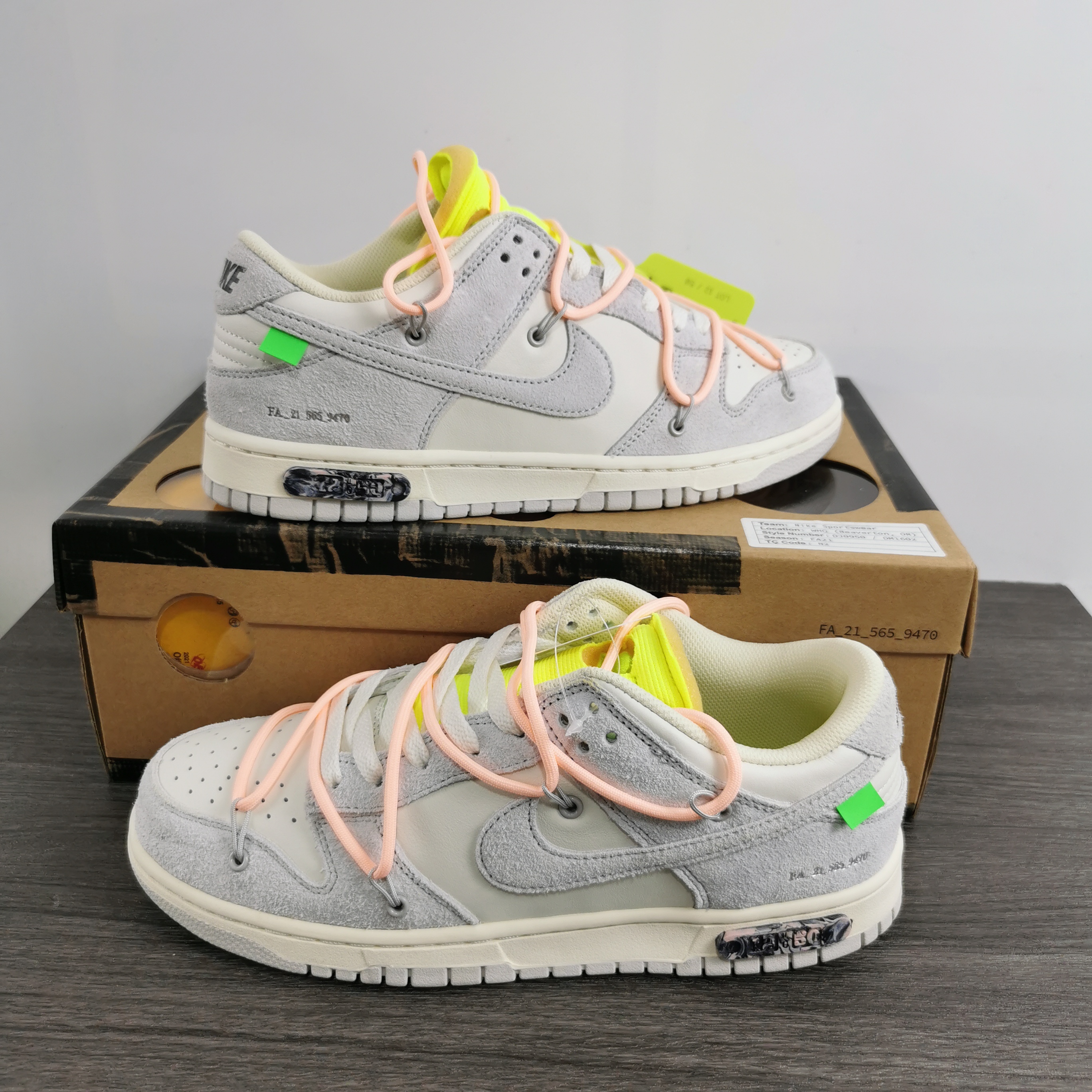 from O*ff-W*hite x Nike Dunk Low