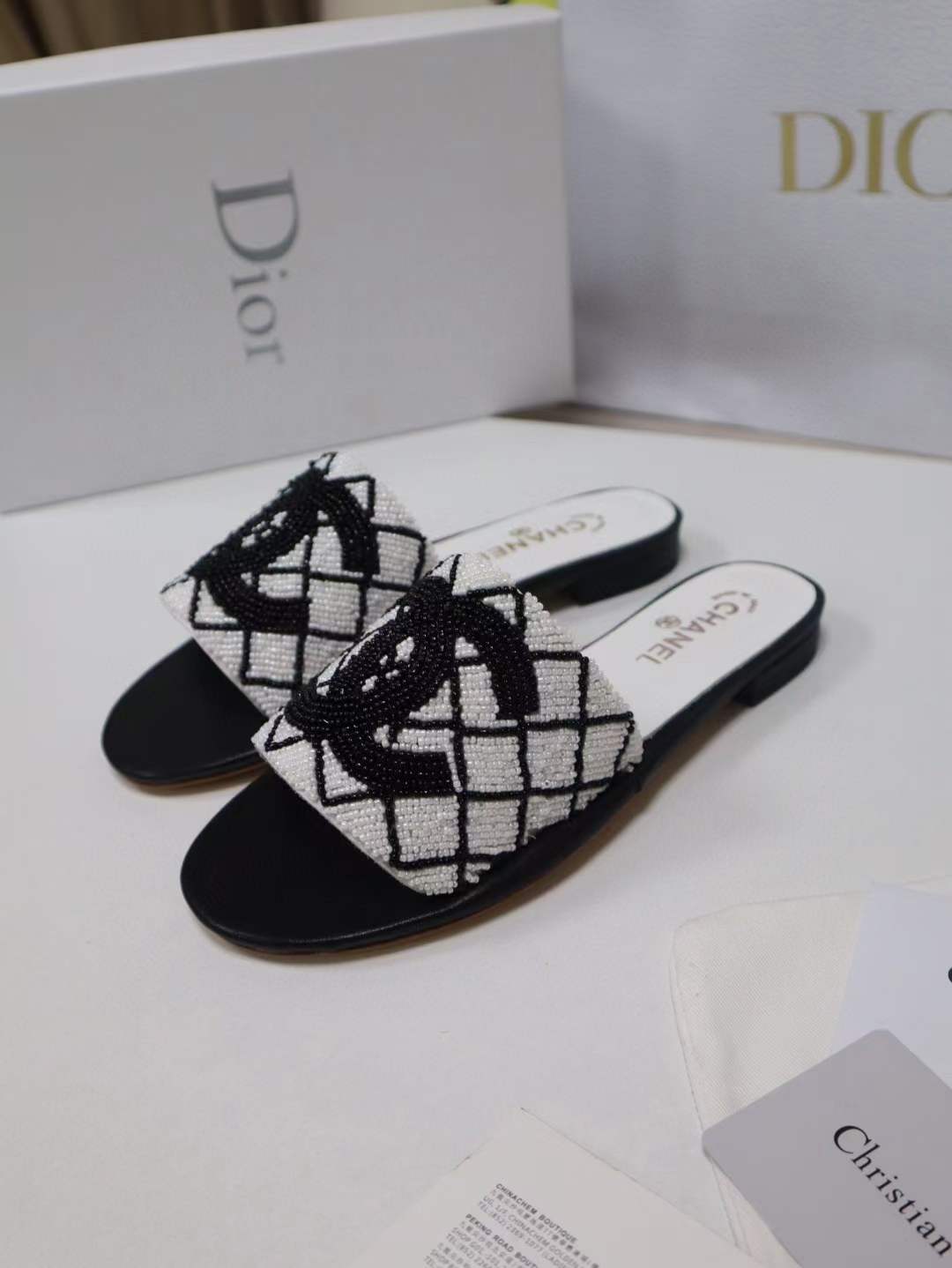 Women C*hanel Top Sandals