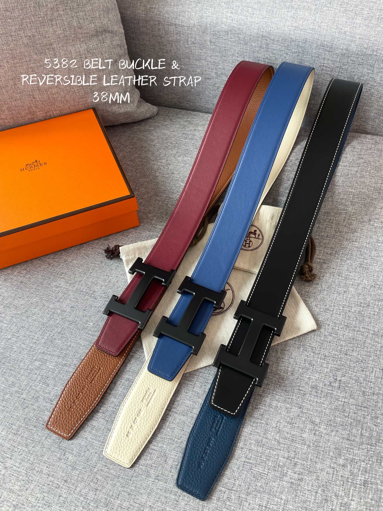 H*ermes Belts Top Quality 3.8CM