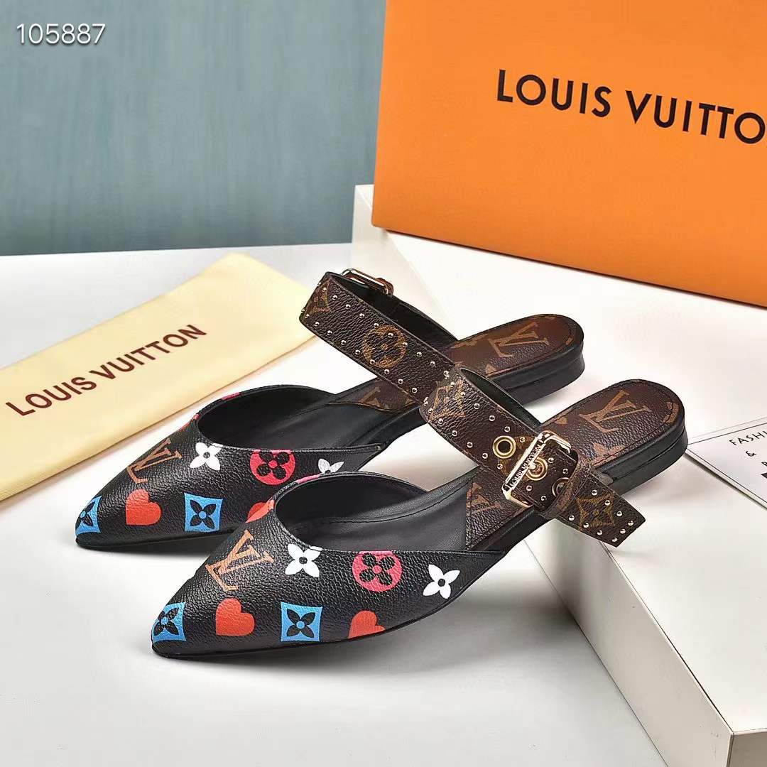 Women L*ouis V*uitton Top Slippers