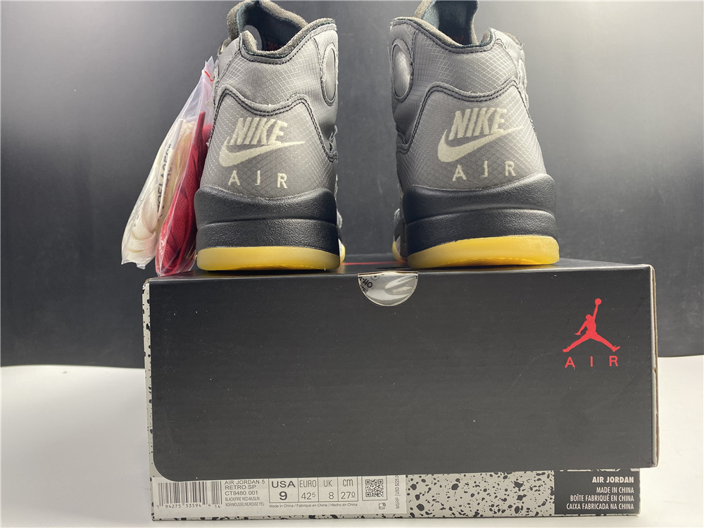 Air Jordan 5 xoff white ow 3M CT8480-001