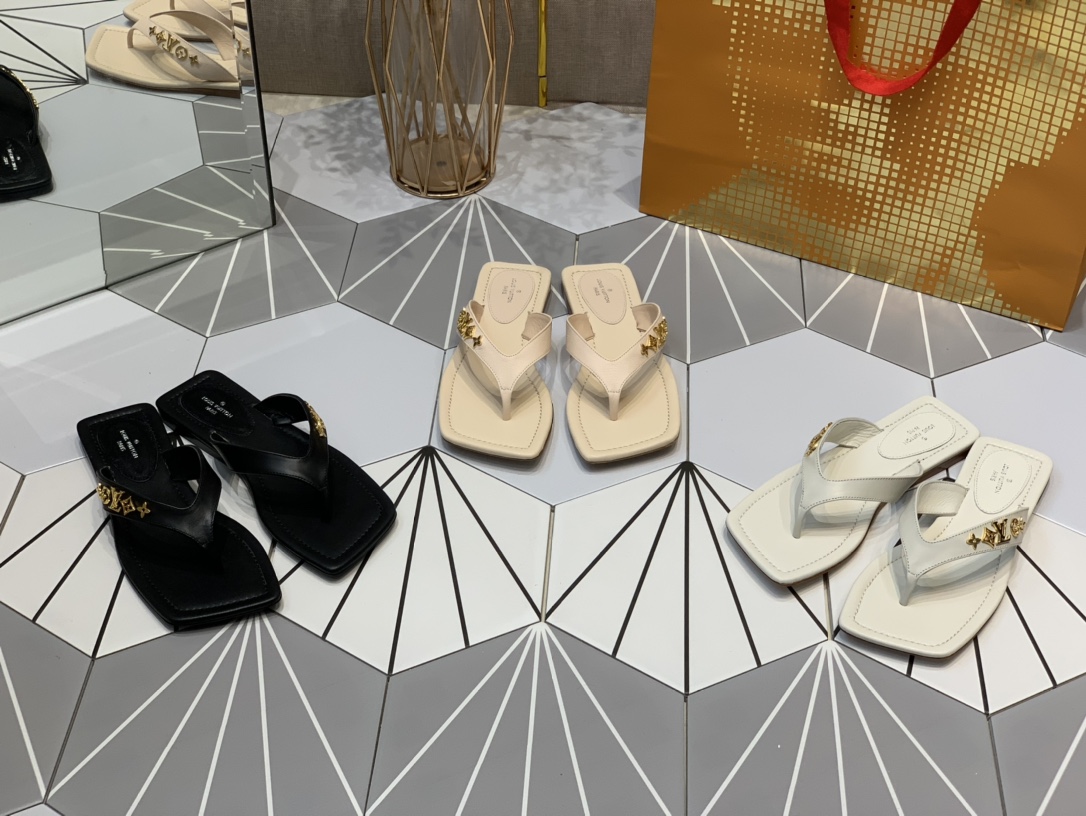 Women L*ouis V*uitton Top Slippers