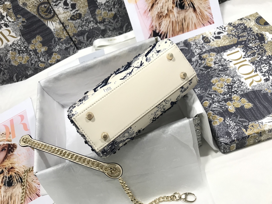 D*ior Top Bag 17*15*7cm