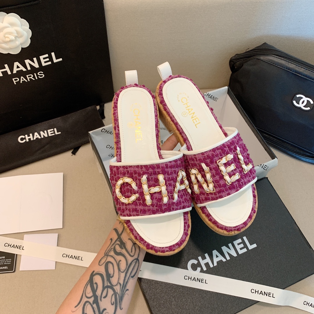 Women C*hanel Top Sandals