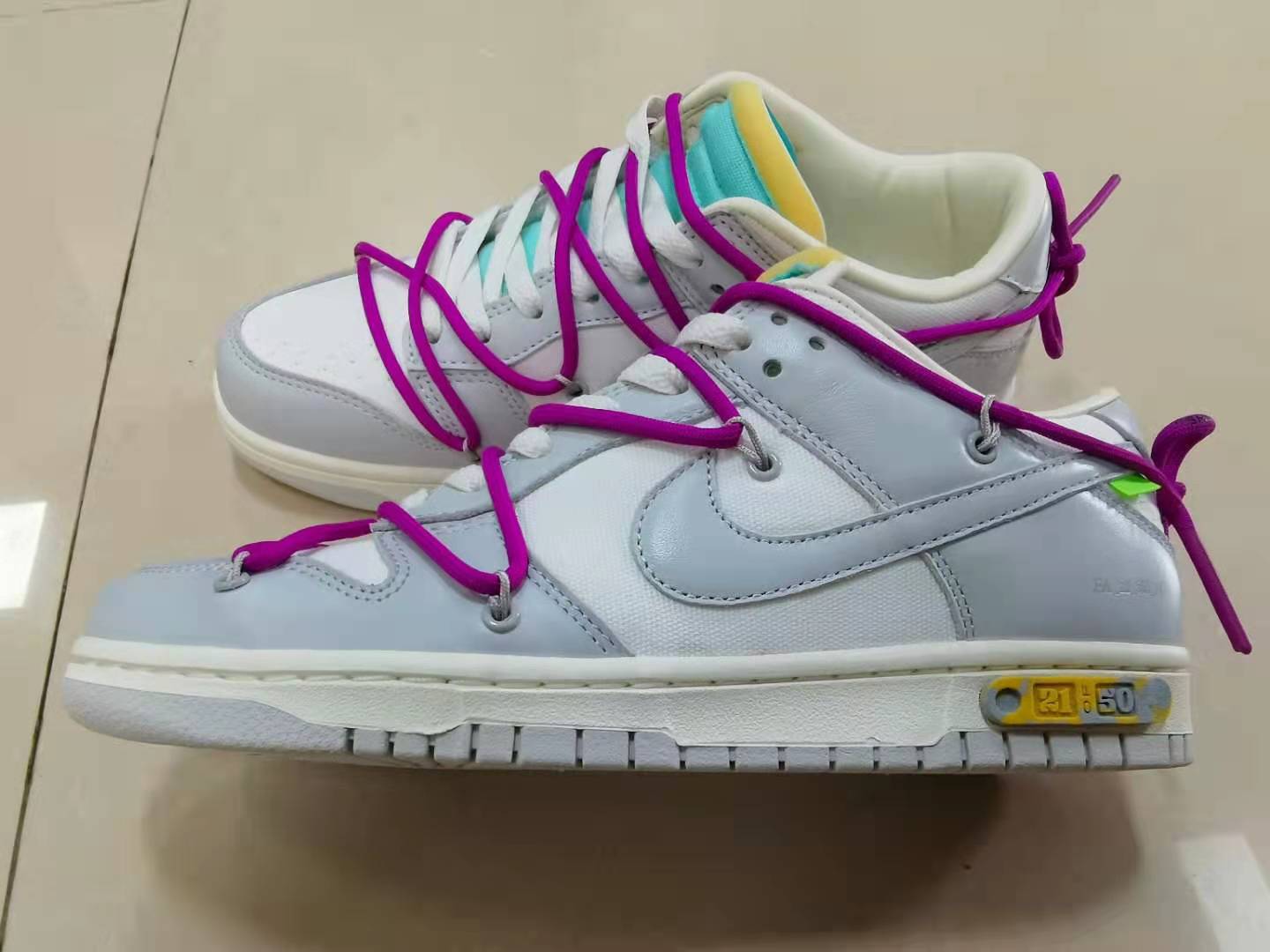 from O*ff-W*hite x Nike Dunk Low