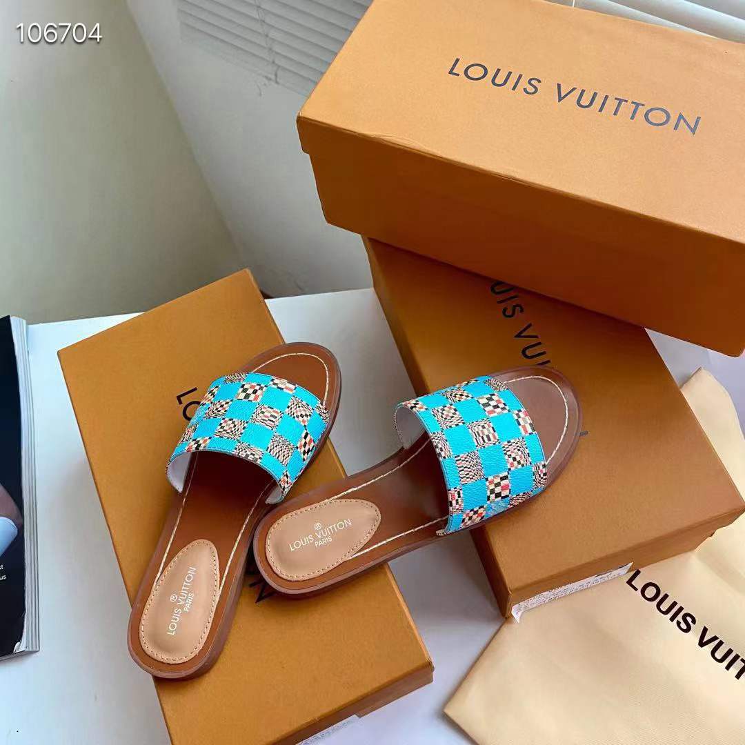 Women L*ouis V*uitton Top Slippers