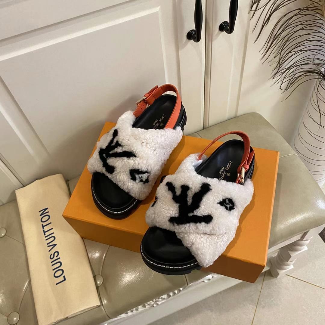 Women L*ouis V*uitton Top Slippers