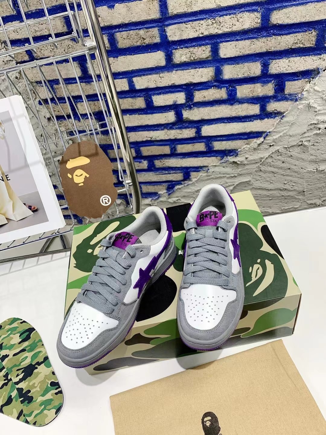 Men Women B*ape Top Sneaker