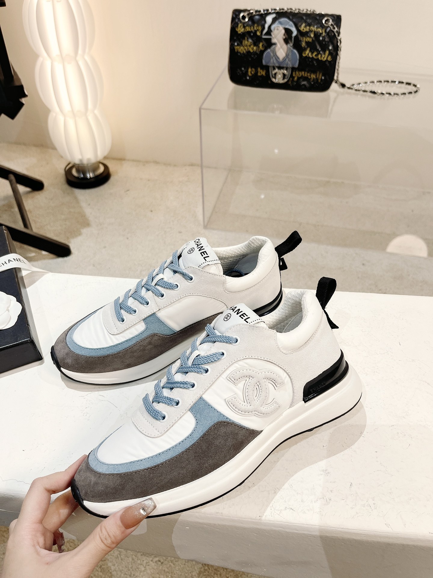 Women C*hanel Top Sneaker