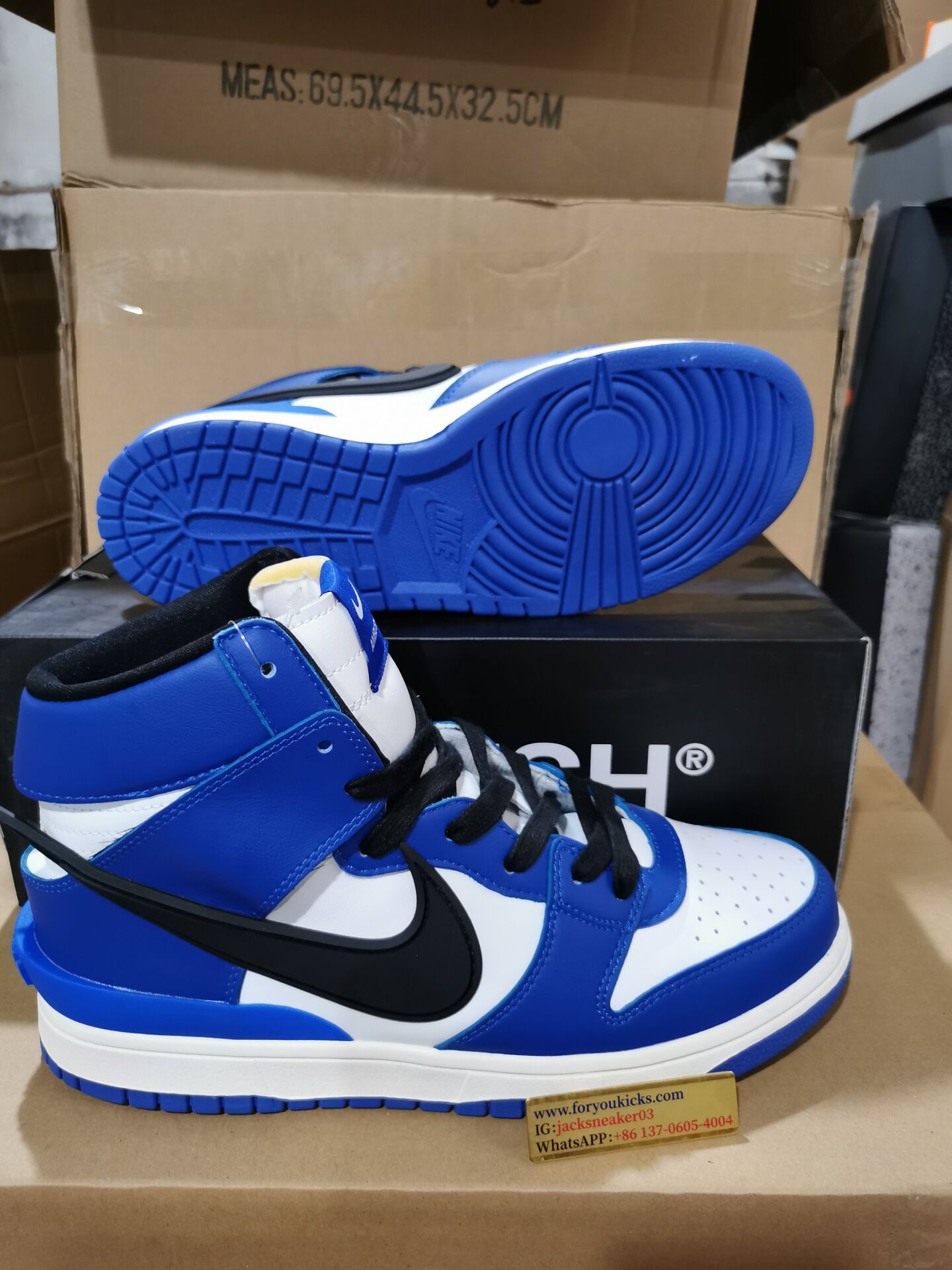 from AMBUSH x Nike Dunk High CU7544-102