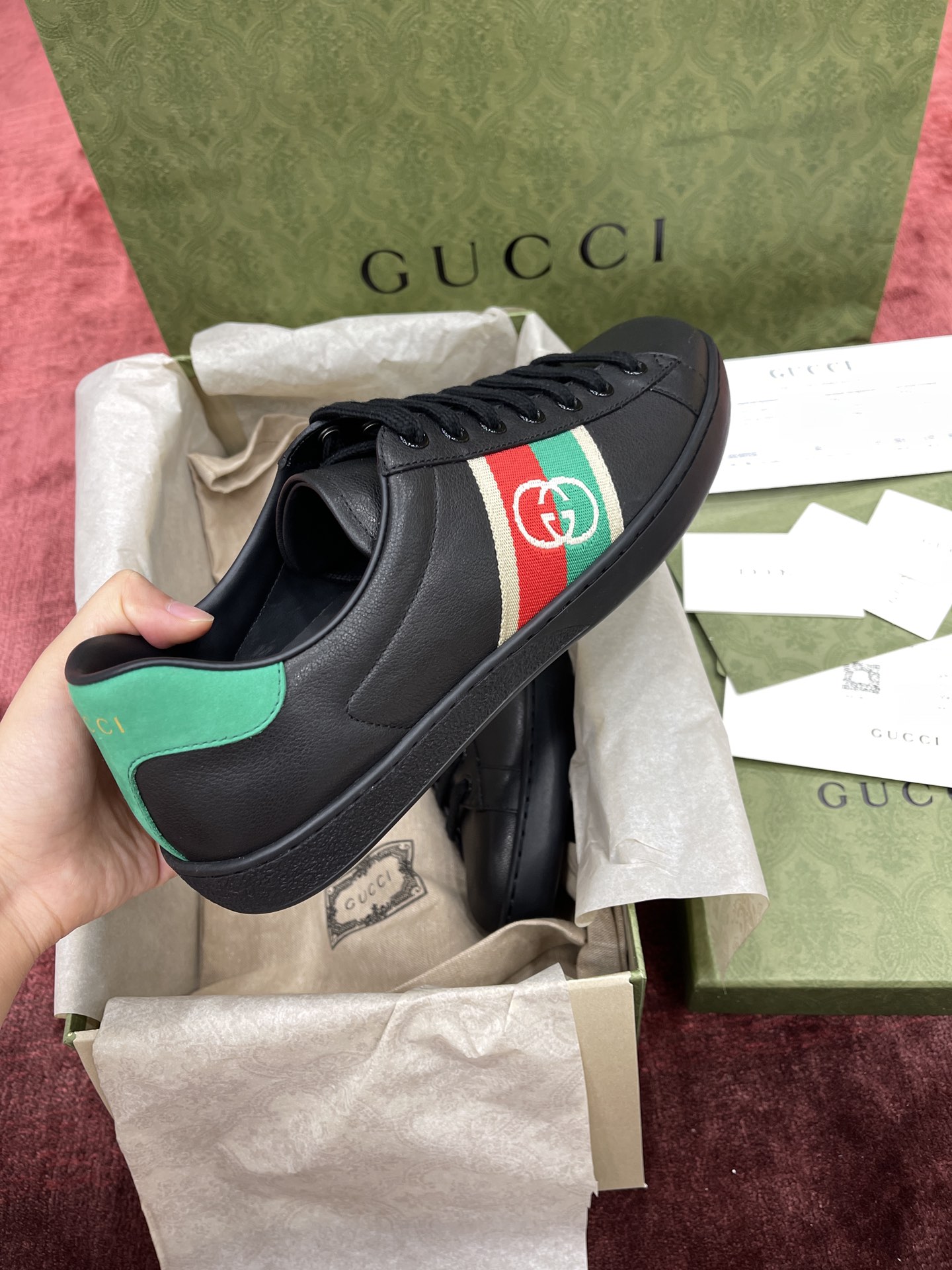 Men G*ucci Top Sneaker
