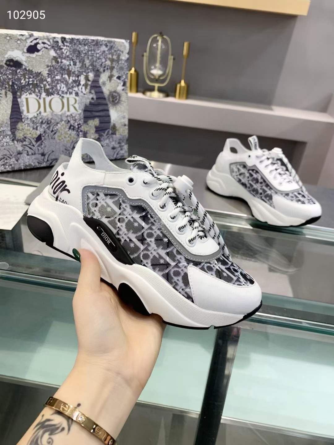 Men Women D*ior Top Sneaker