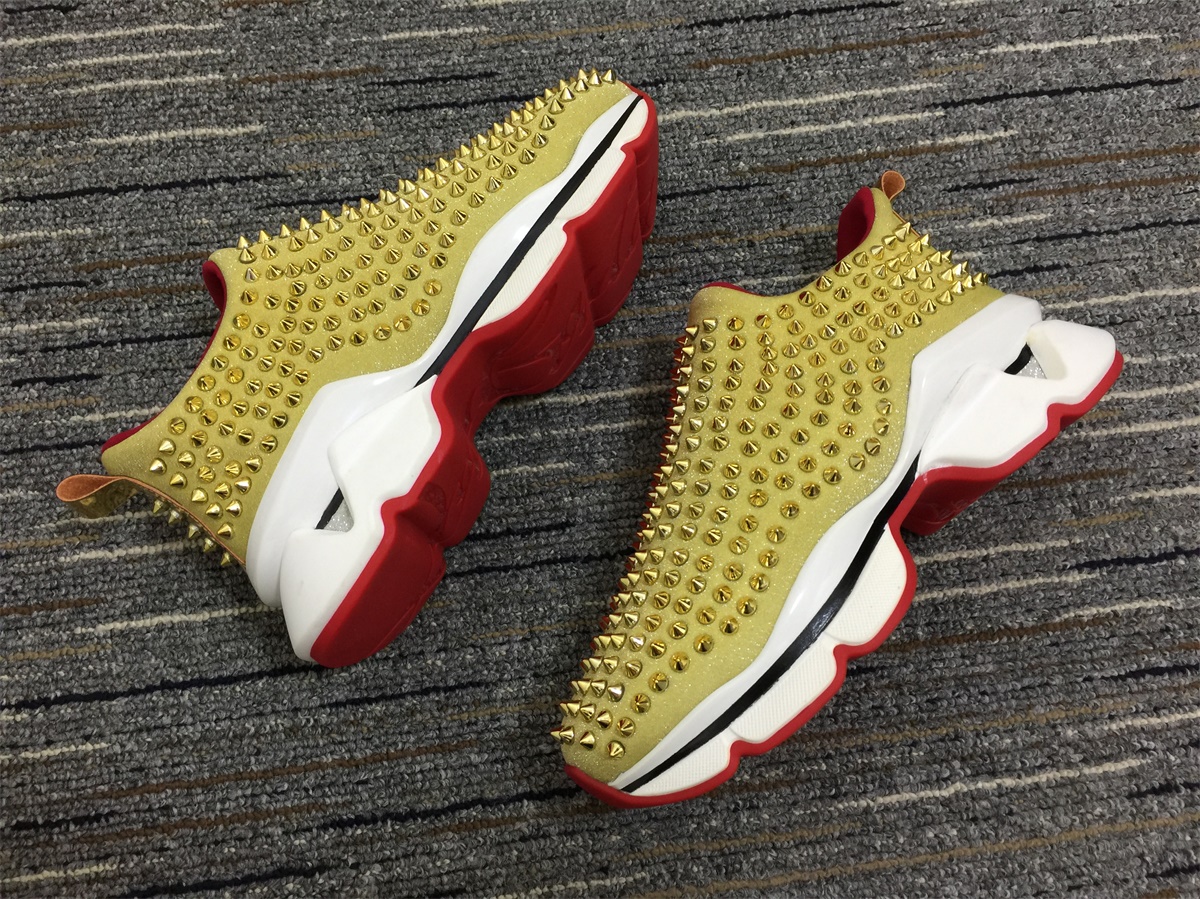 C*ristian L*uboutin Red Runner Sneaker