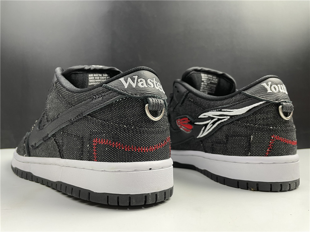from Wasted Youth × Nike Dunk SB Low “Black” DD8386-001