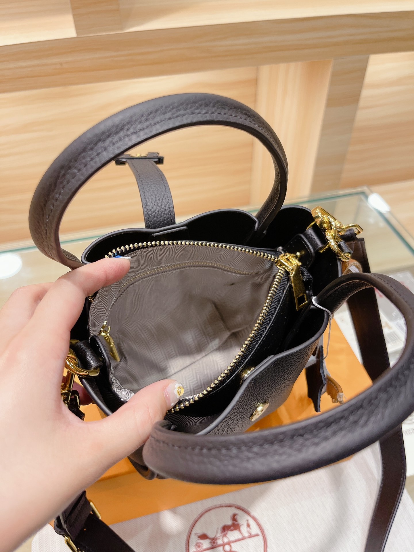 H*ermes Top Bag 15*18cm