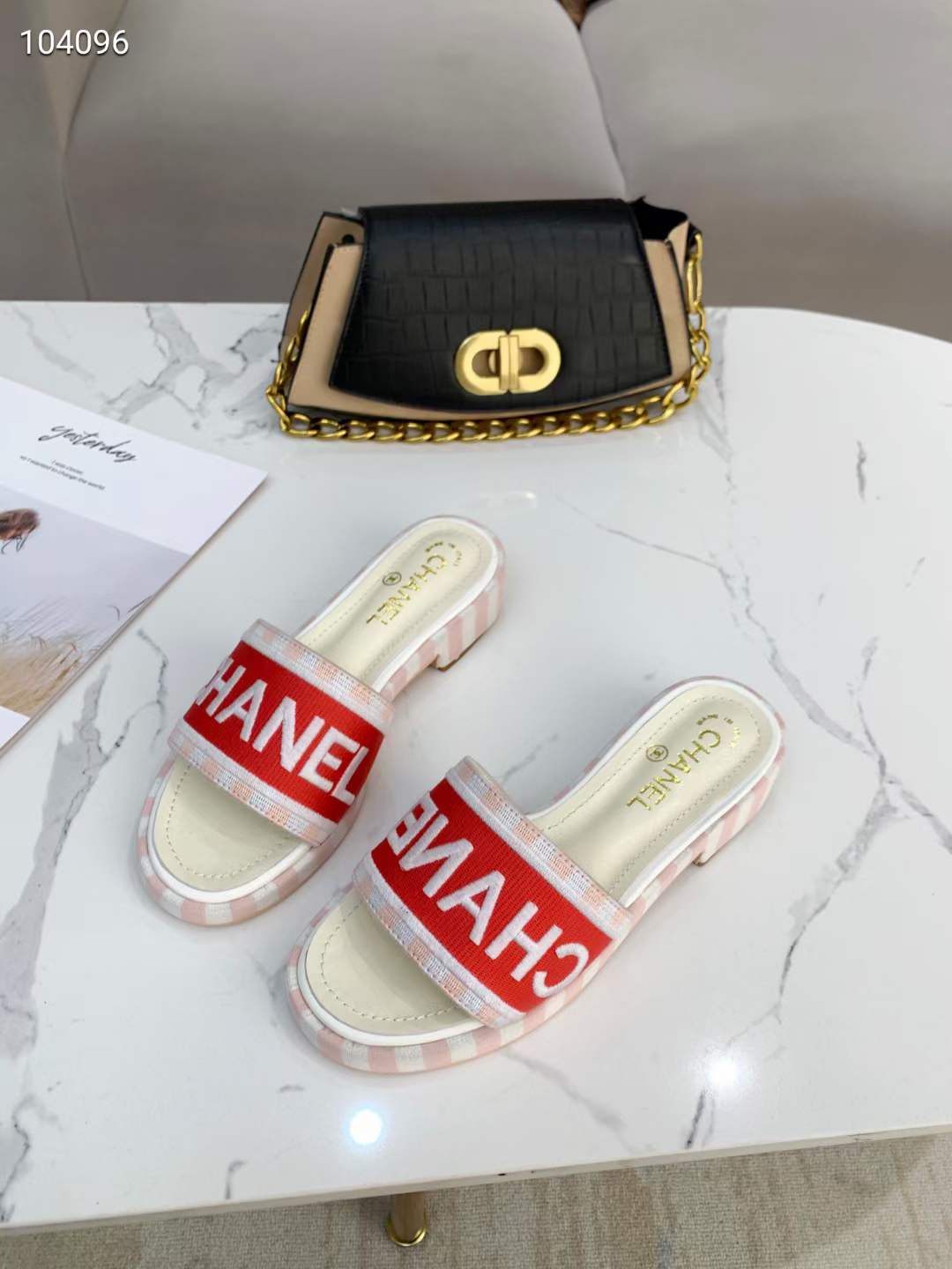 Women C*hanel Top Slippers