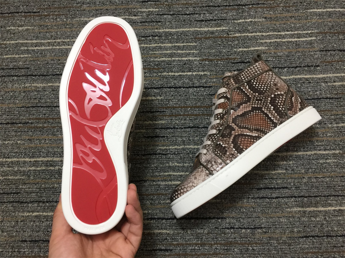 C*ristian L*uboutin Python Sneaker