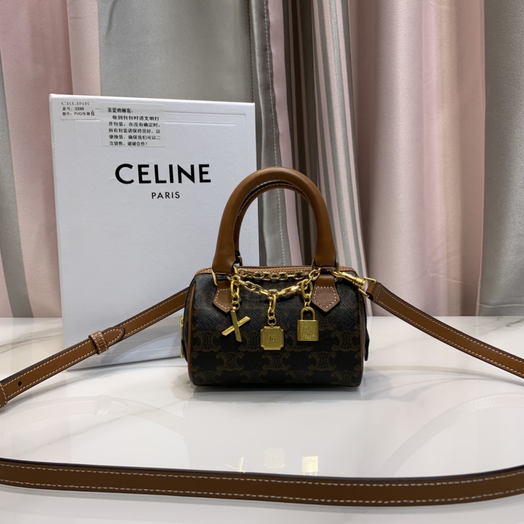 C* eline Top Bag 14Γ9.5Γ8cm