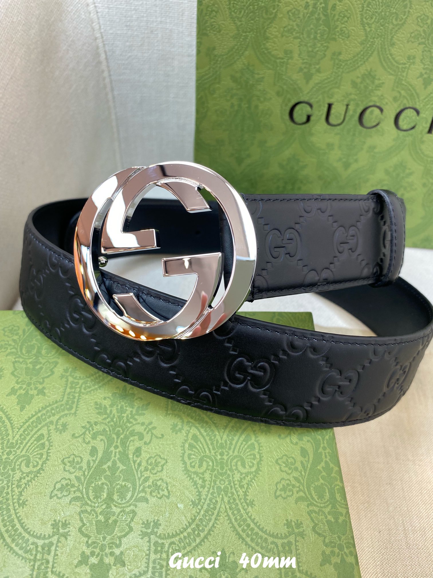 G*ucci Belts Top Quality 40MM