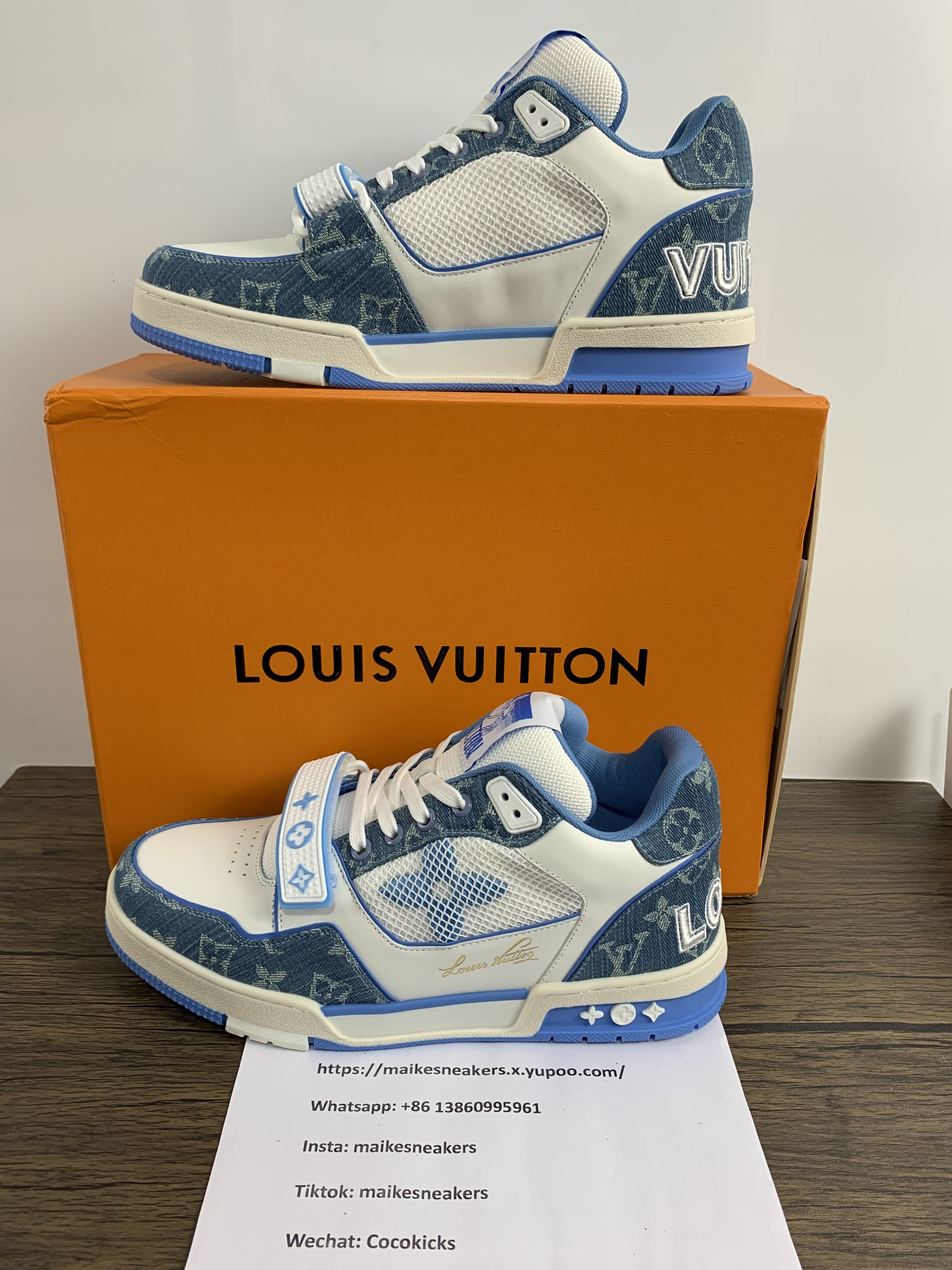 2023 Men L*ouis V*uitton L*V Trainer Top Sneakers