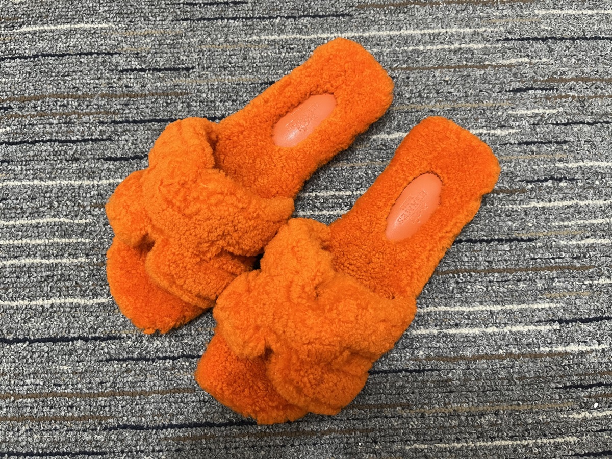 Women H*ermes Top slippers