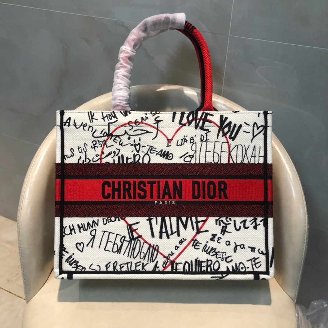 christian d*ior book tote Lady handbag Top Quality 36.5*28*17.5CM 41.5*35*18CM