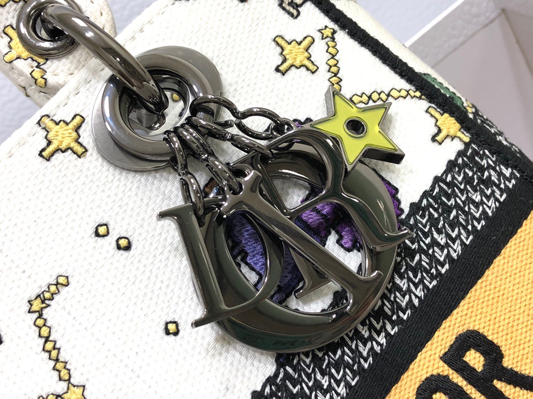 D*ior Lady D-Lite handbag Top Quality 24*11*20cm