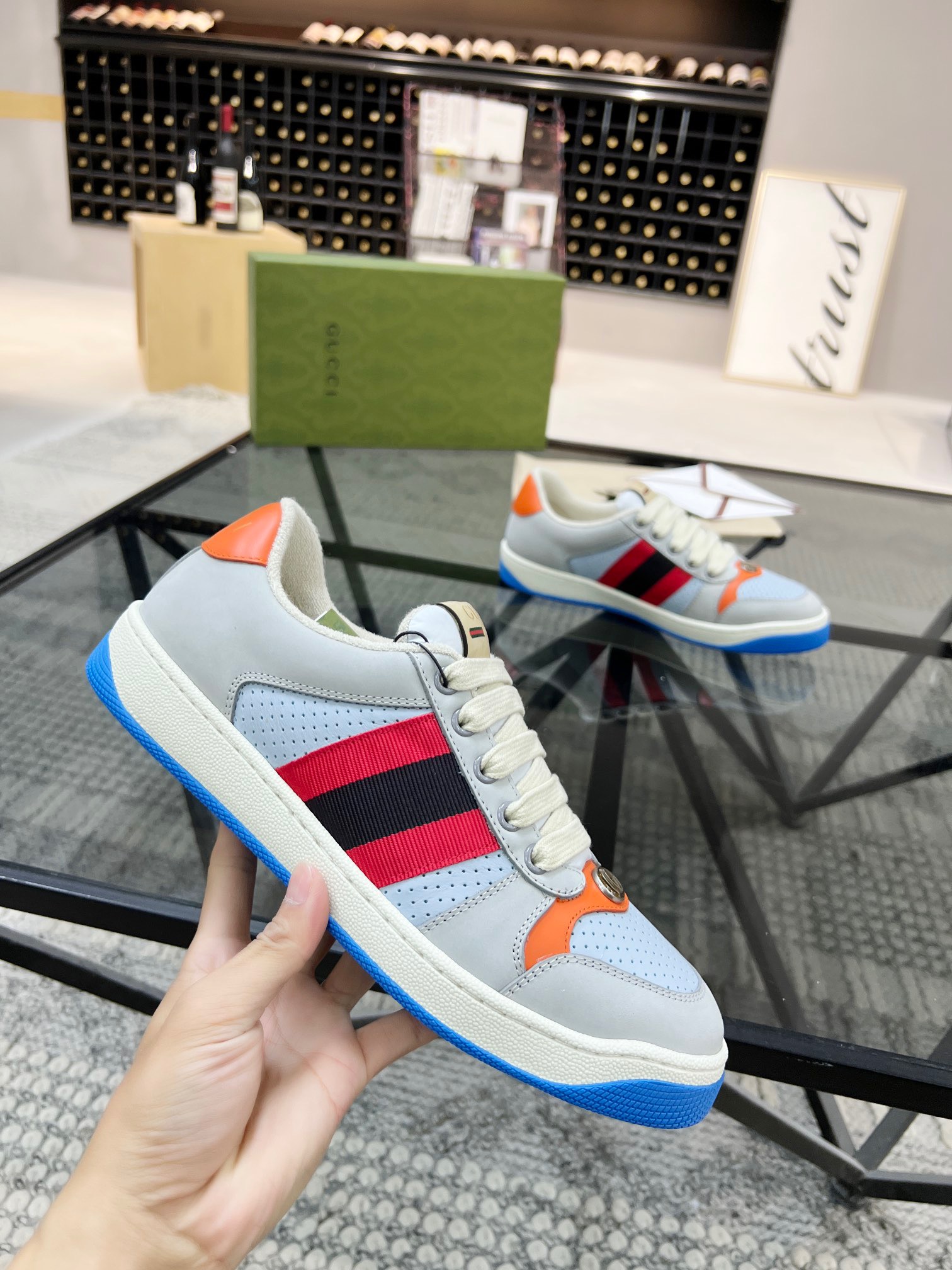 Men Women G*ucci Top Sneaker