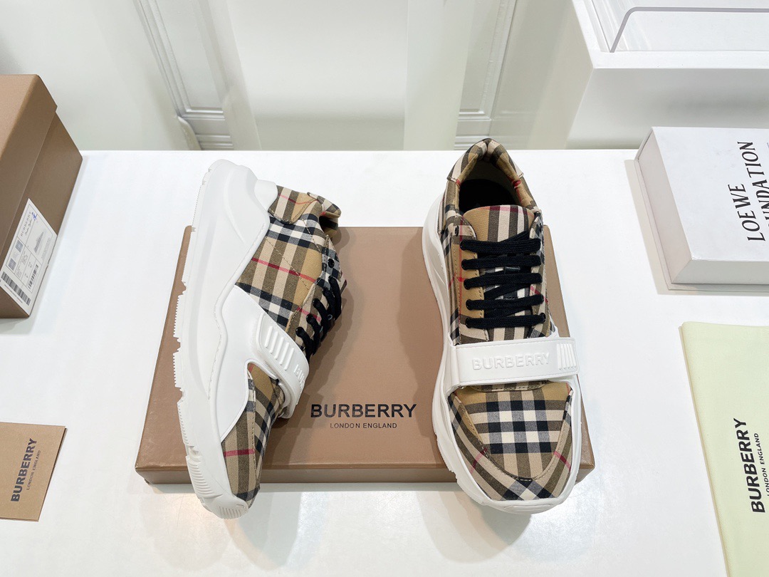 Men B*urberry vintage Top Sneakers