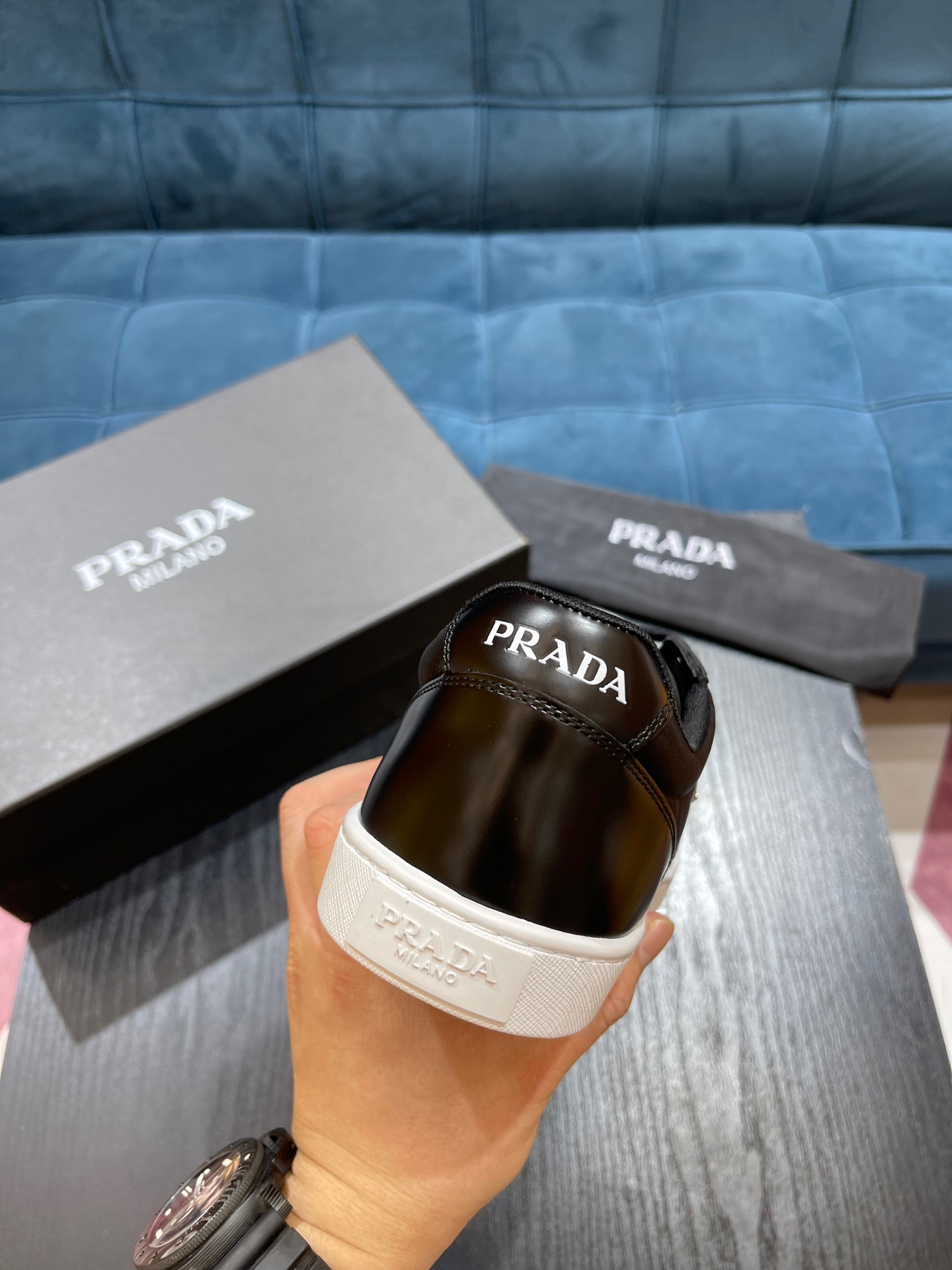 Men P*rada Top Sneaker