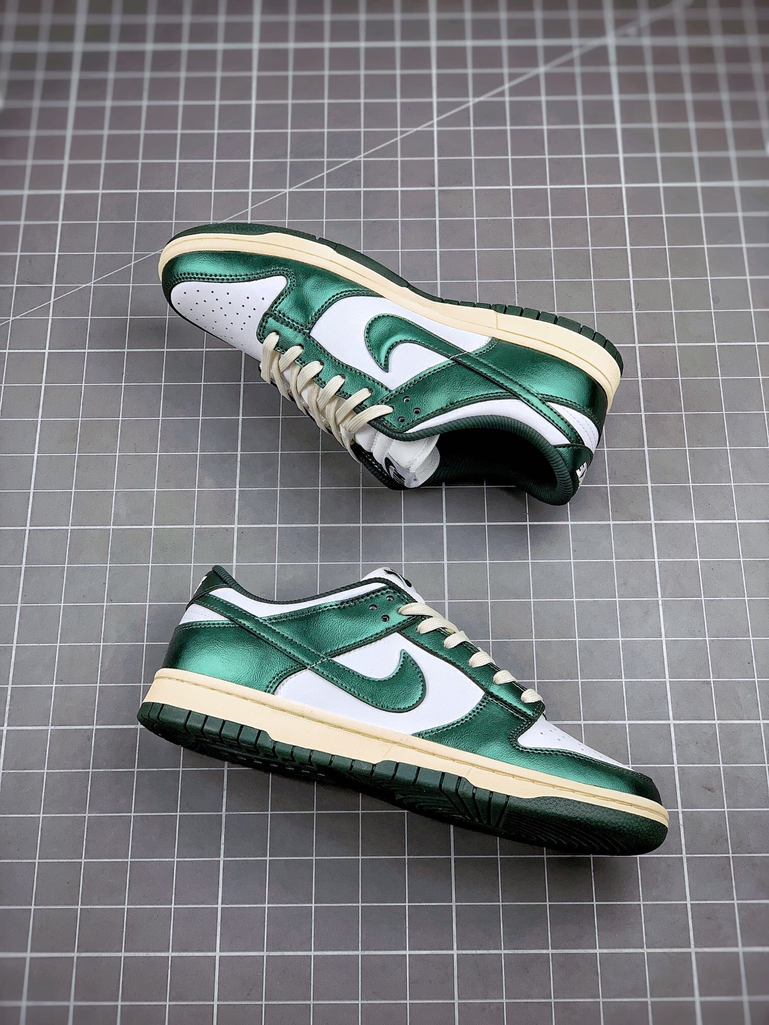 from NIKE dunk low vintage green