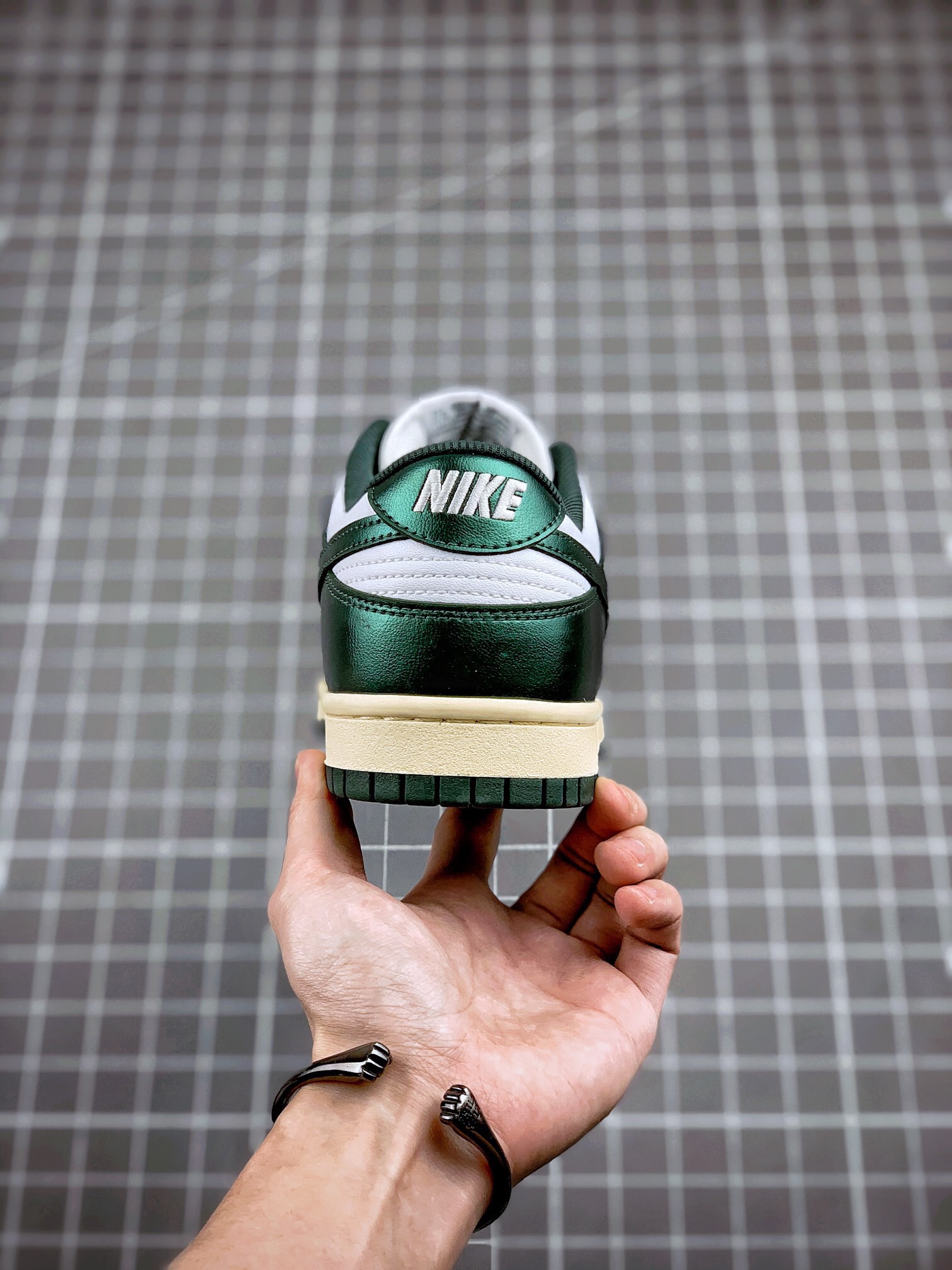 from NIKE dunk low vintage green