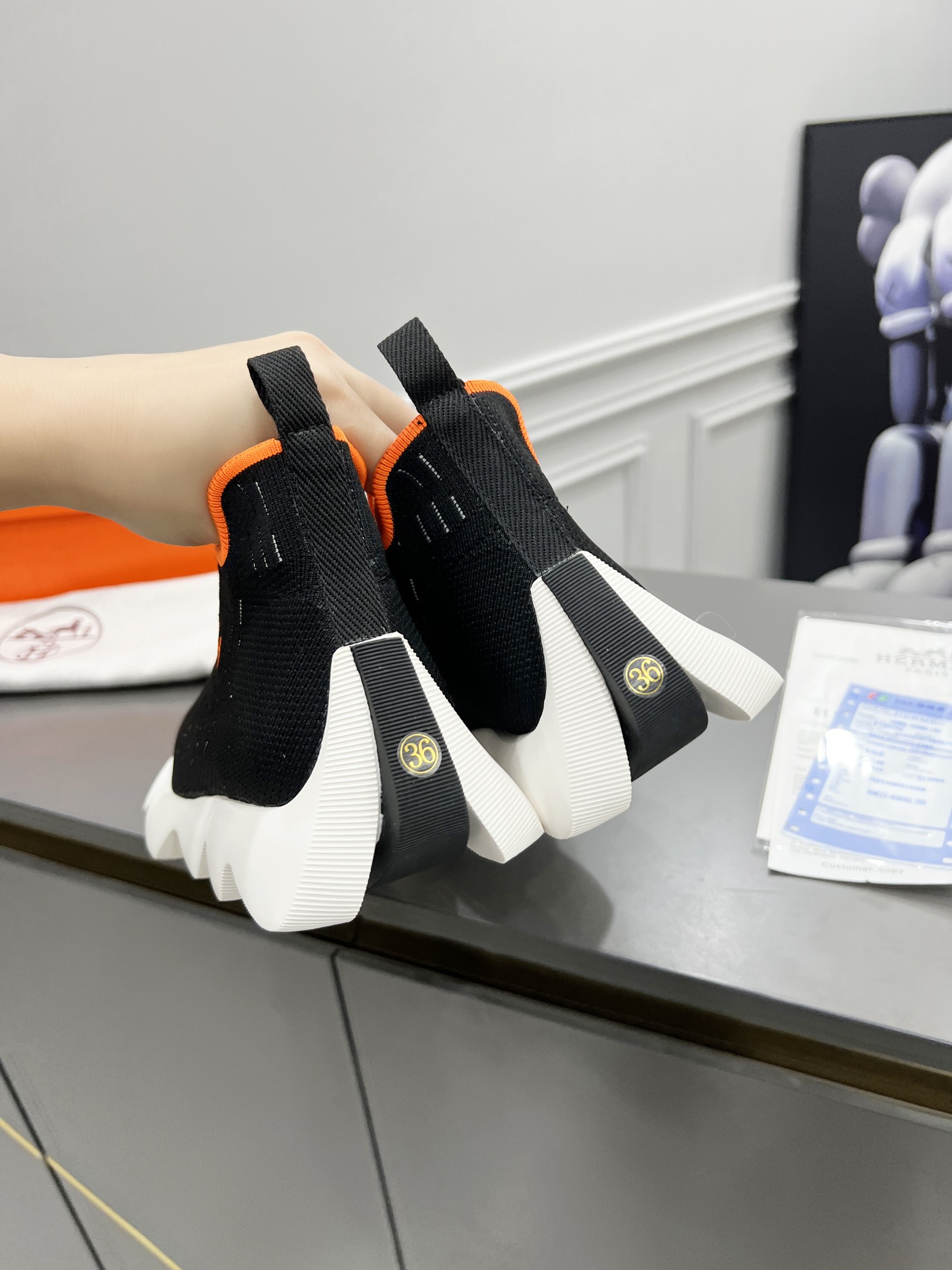 Women H*ermes Top Sneaker