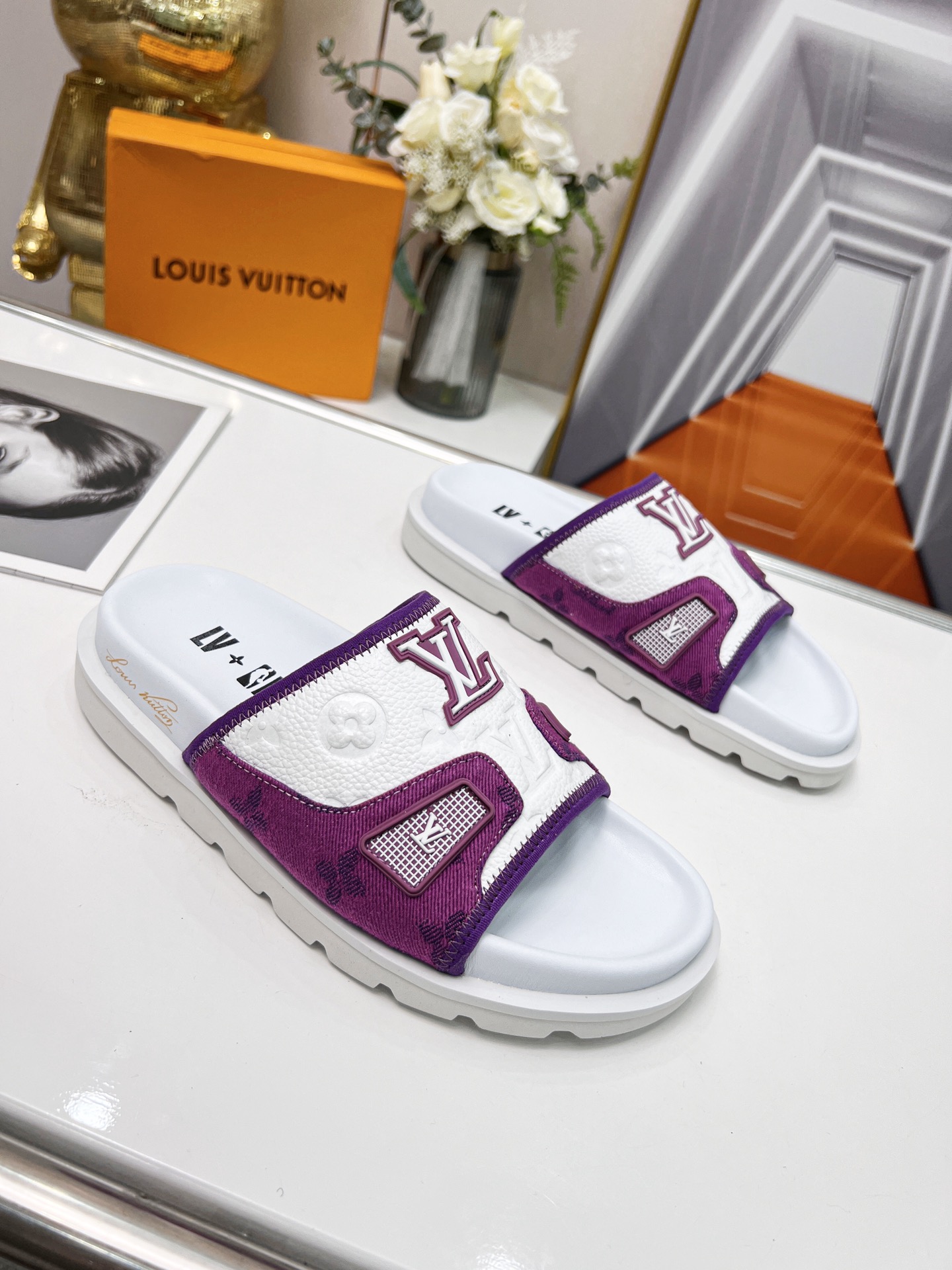 Men Women L*ouis V*uitton Slippers Maikesneakers