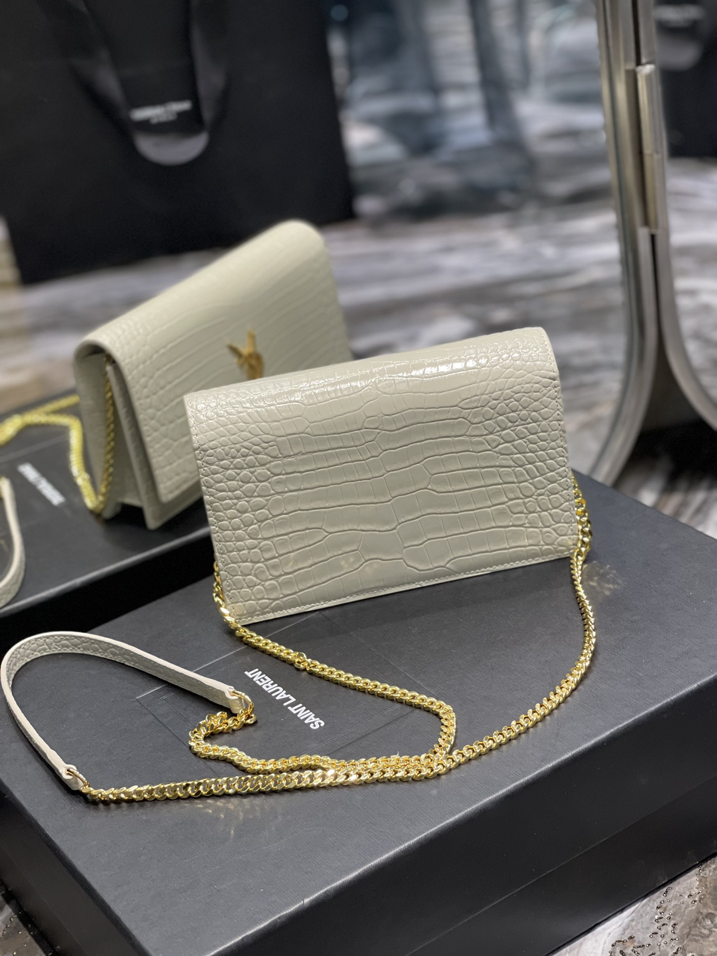 Y*SL Bag Top Quality 19*12.5*4CM