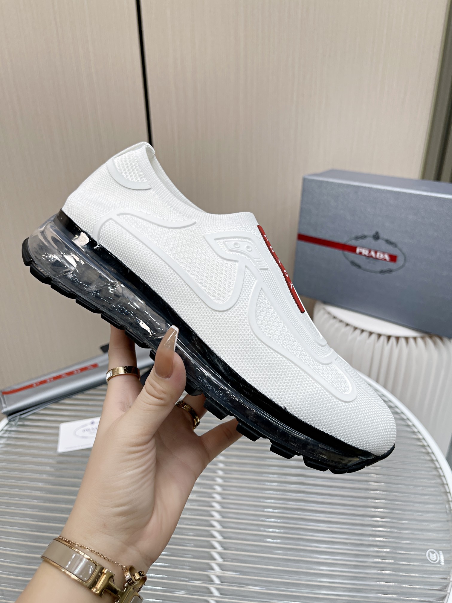 Men P*rada Top Sneaker （ ）