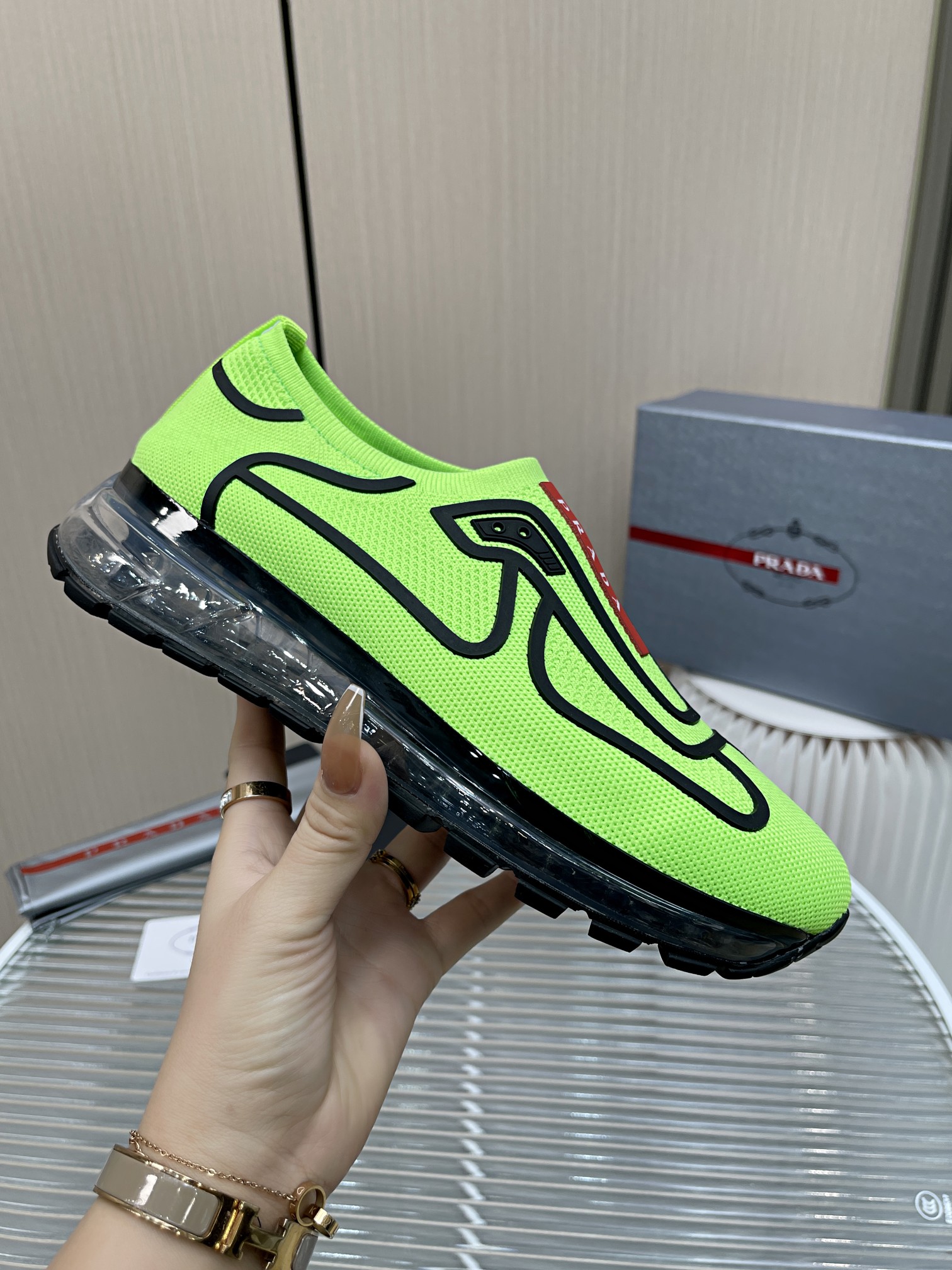 Men P*rada Top Sneaker ๏ผ ๏ผ