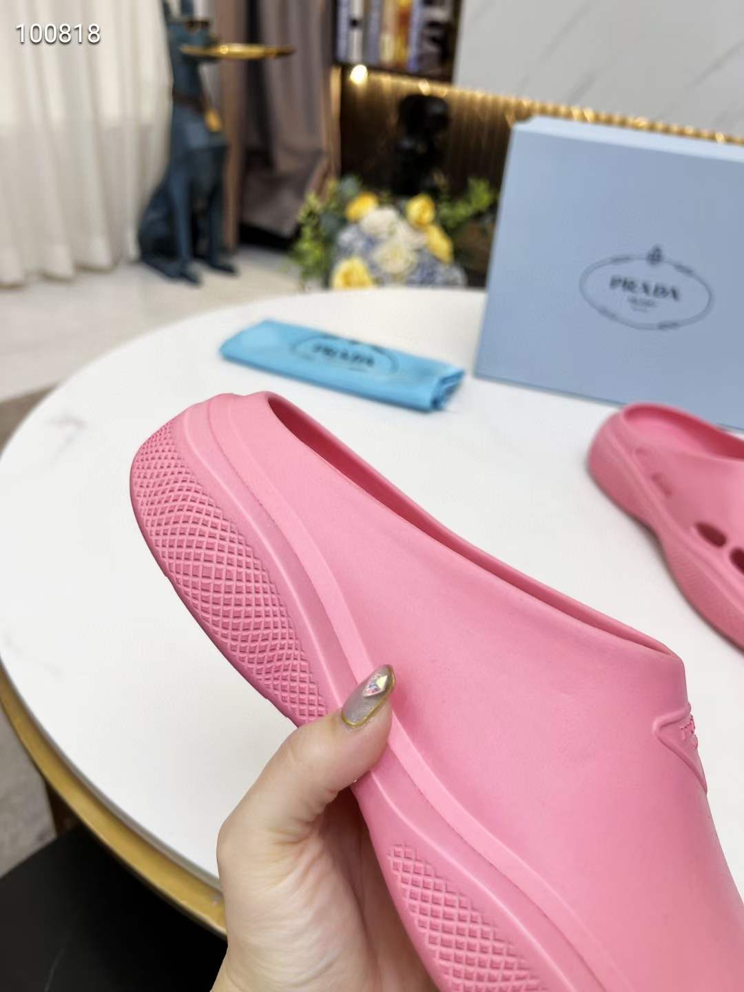 Men Women P*rada Top Slippers ( )