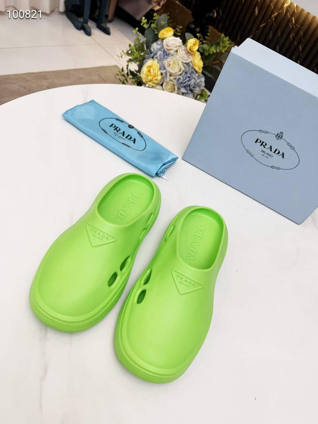 Men Women P*rada Top Slippers ( )