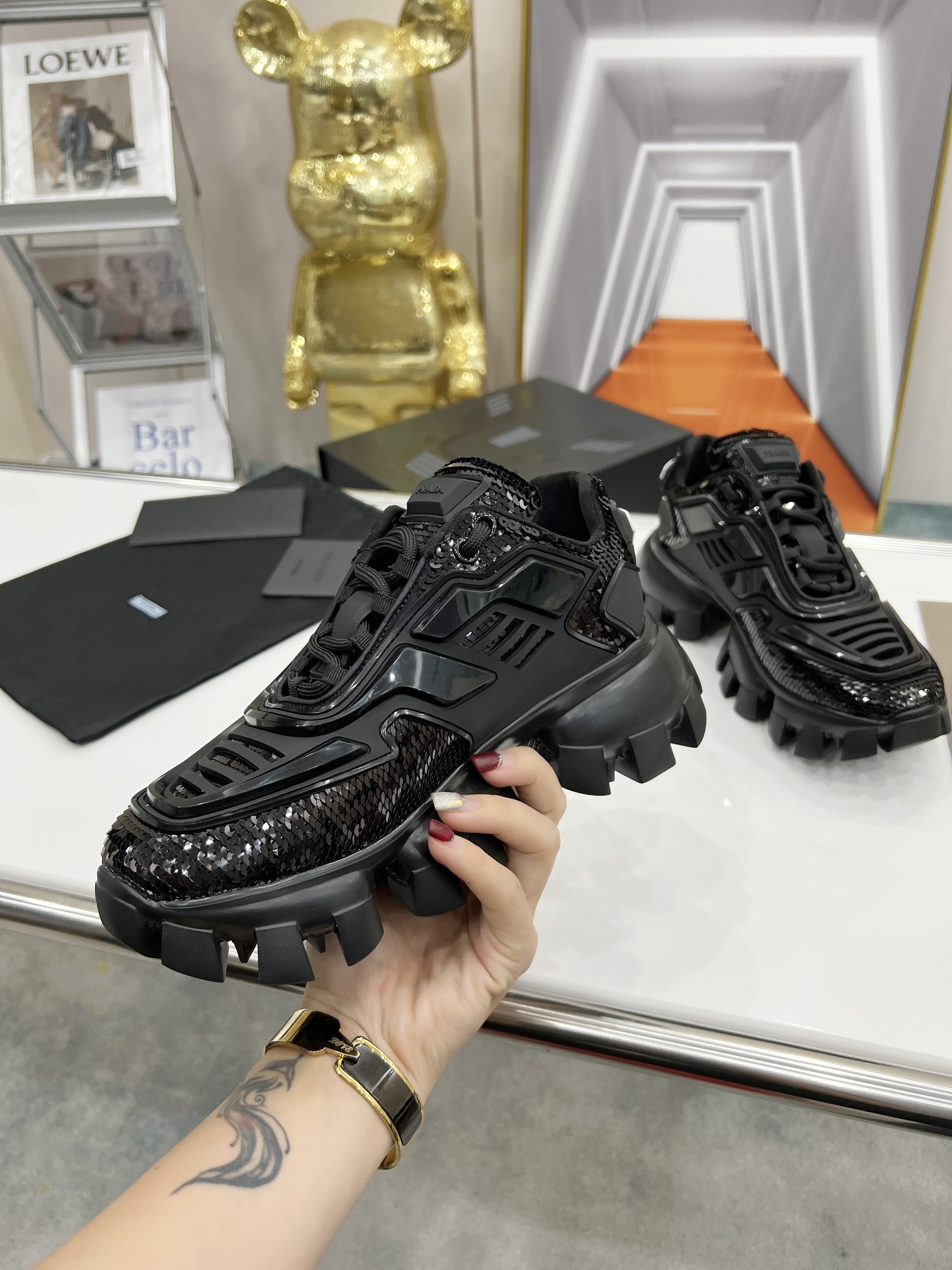 Men P*rada Top Sneaker ( )